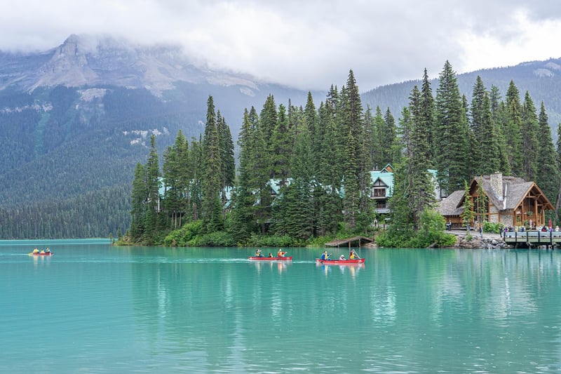 Kayaking in scenic waterways