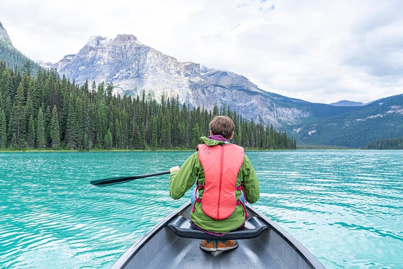 Stand-up paddleboarding on tranquil waters